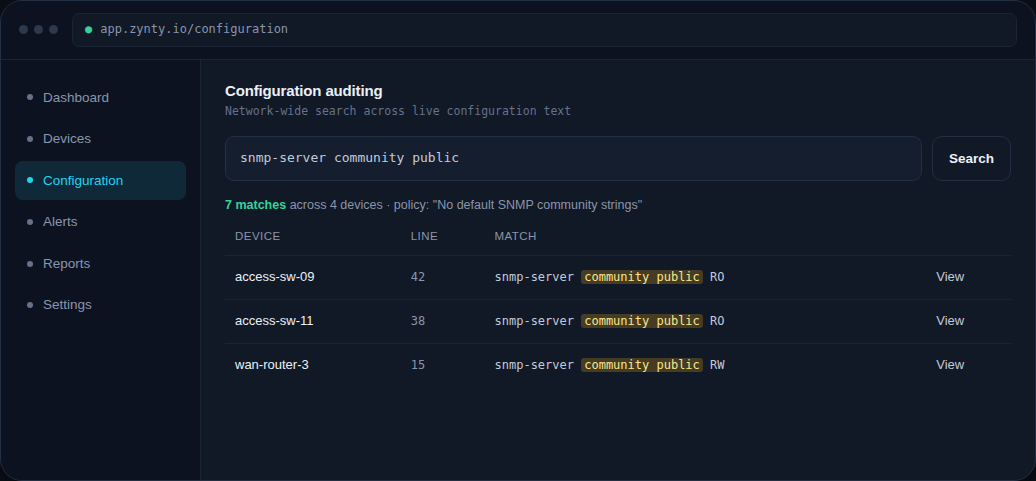 Zynty application screenshot