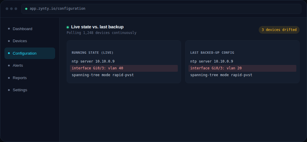 Zynty application screenshot