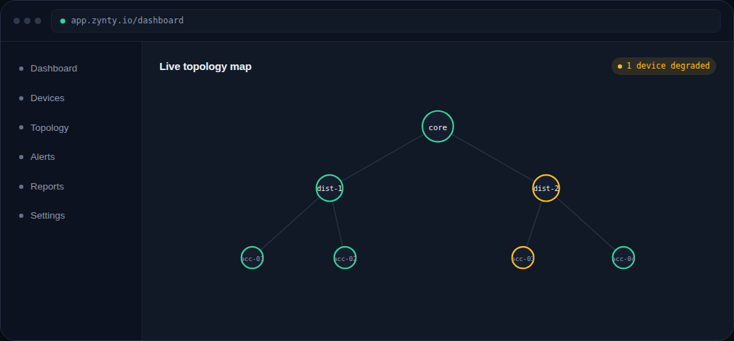 Zynty application screenshot