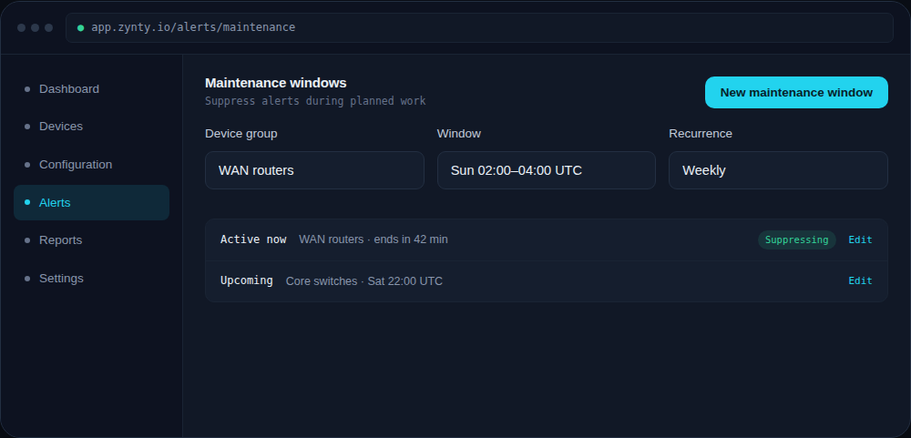 Zynty application screenshot